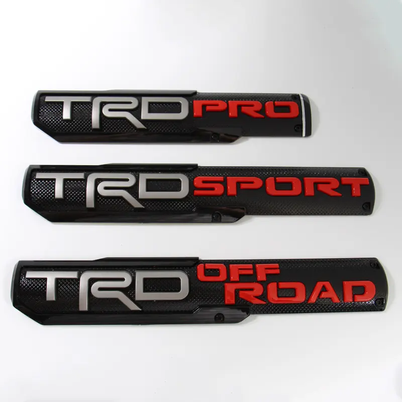 Toyota Tundra TRD Pro Exterior Customization Sticker Kit - ABS Plastic, All-Seasons, Self-Adhesive Sports-Themed Body Decals, Badges for Vehicle Decor