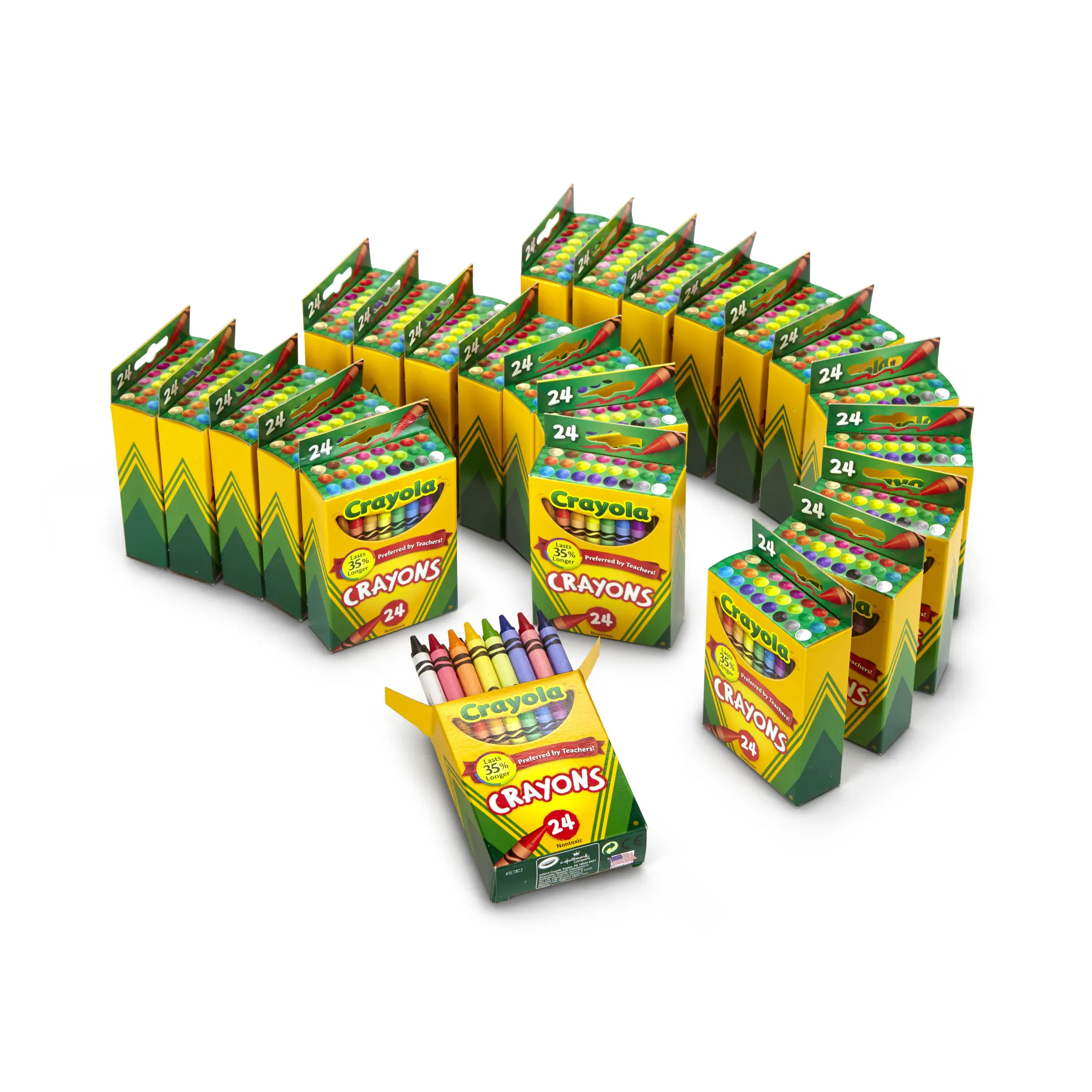Crayola Crayons Bulk, Classroom Supplies for Teachers, 24 Crayon Packs with 24 Assorted Colors