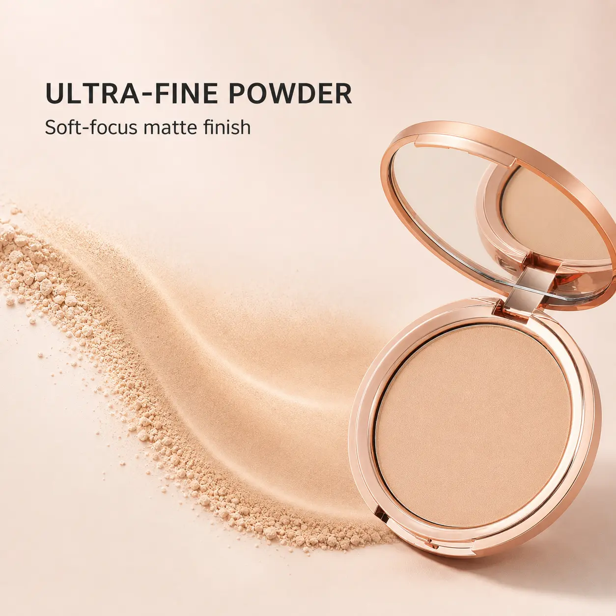 PHOFAY Miracle Flawless Pressed Powder - 1 Light | Compact, Soft Focus Blurring, Finishing & Setting Makeup, Hydrating, Vegan & Cruelty Free Oil-Control Formula, Antioxidant-Infused, Long-Wear Compact for All Skin Types, 8g / 0.28 oz (01#, 0.04)