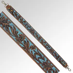 American Darling Hand Tooled Genuine Leather Crossbody Handle Strap for Bags Phone Keychain Wallet Purse Clutch Cellphone