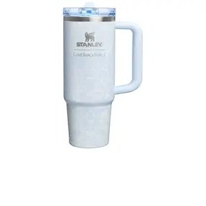 STANLEY x LoveShackFancy The Quencher Protour Flip Straw Tumbler 30oz in Toscana Toile Alpine Blue
