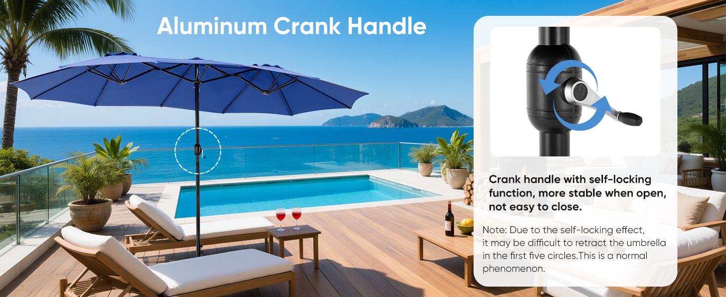15ft Large Patio Umbrella with Base Included, Rectangle Table Umbrella Outdoor Patio, Outside Umbrellas for Deck, Market, Backyard 15ft Large Patio Umbrella with Base Included, Rectangle Table Umbrella Outdoor Patio, Outside Umbrellas for Deck, Market, Backyard