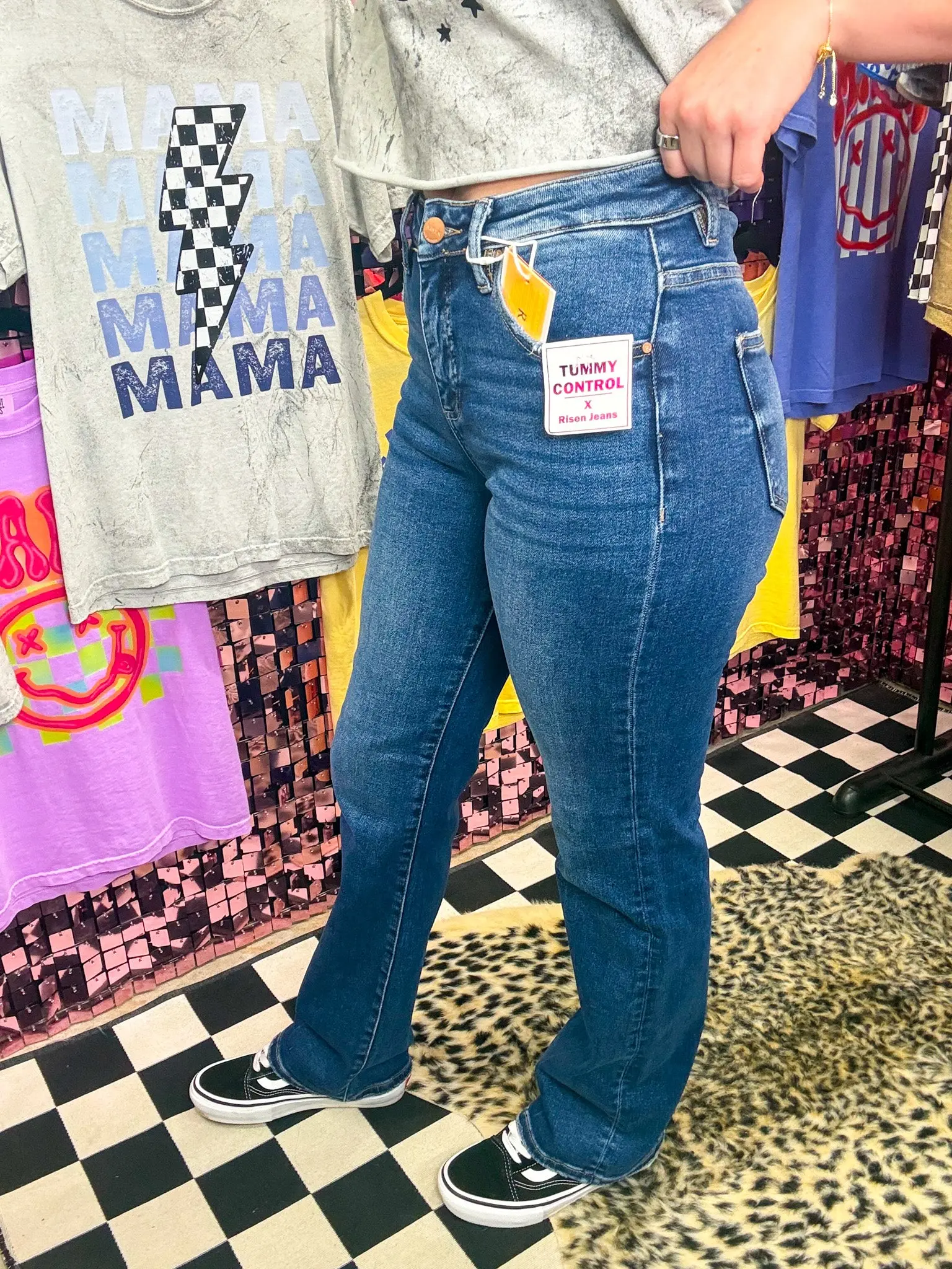 The Charlie Tummy Control High Rise Straight Jeans