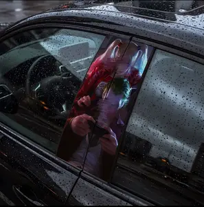 Protective Car Pillar Stickers, 2 pcs - Waterproof, Durable Vinyl Decals for b-Pillar, Customization