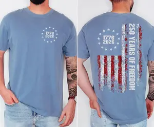 Comfort Colors Retro Usa 250 T-shirt, 250 Years Of Freedom Tee, Celebrate 250th Anniversary Shirt Usa Flag Tee, 4th Of July Shirt Patriotic Gift
