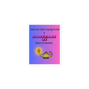 Proverbs 31 Woman- Bubble-free stickers