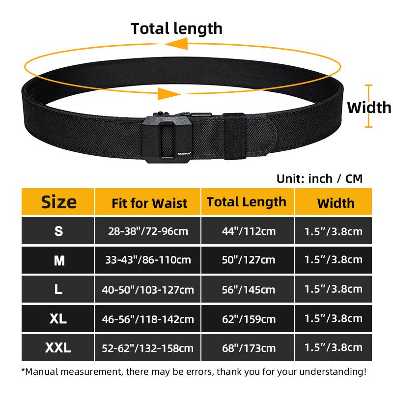 IDOGEAR Men's 1.5" Ratchet Nylon Belt Quick Release Buckle Sport Belt CCW Belts 3430 SpringStatements
