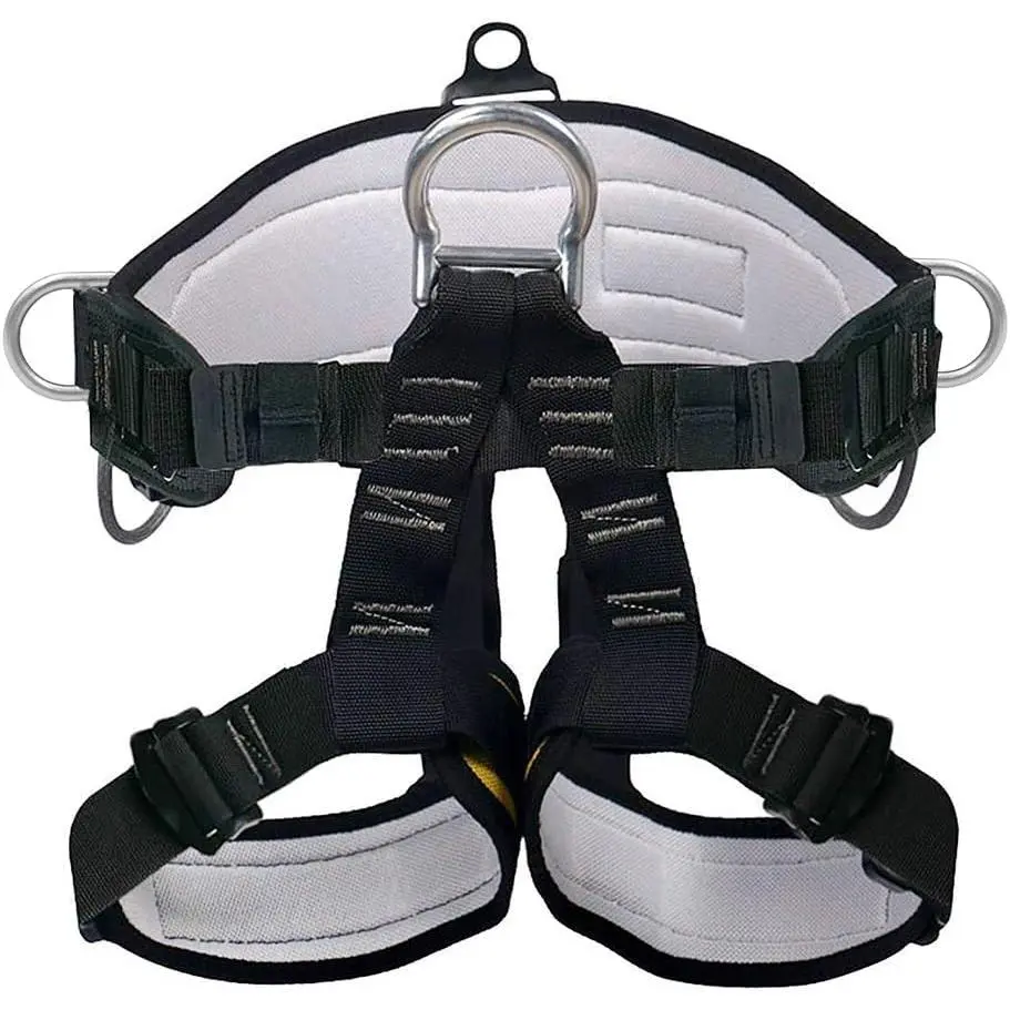 Thicken Climbing Harness, Protect  Safety Harness Gear, Wider Half  Harness for Roofing Fire Rescuing Rock Climbing Rappelling Tree Climb JianShuLuxe