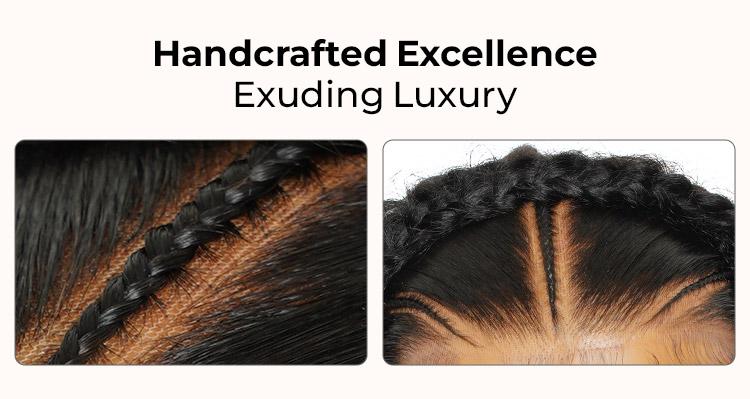 [#Summervibes]Alipearl Hair Pre Braided Deep Wave Stylist Wig Ready To Go Glueless 13x4 Lace Frontal Wig Pre Styled Pre Everything Wig 180% Density