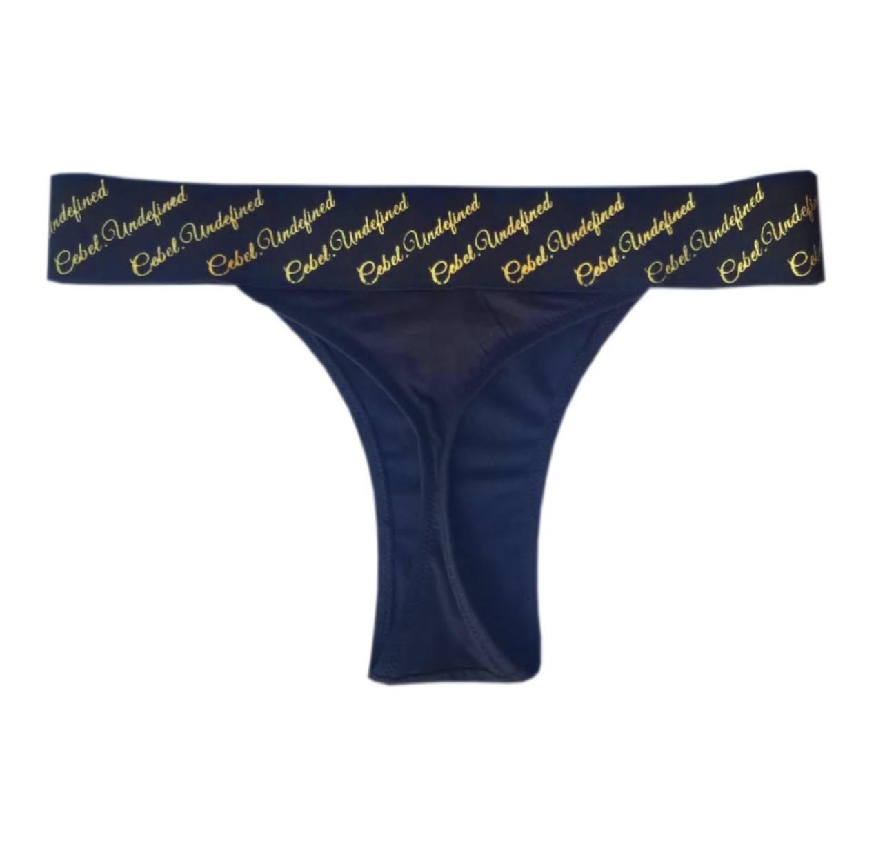 Cebel Undefined Thong with Additional Crotch Coverage for Comfortable Fit Panties Stretchy Cotton Womenswear