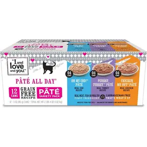 I AND LOVE AND YOU, Cat Food Variety, 3 Ounce, 12 Pack