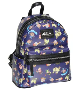 Nickelodeon Chibi Avatar The Last Airbender Characters Aang Zuko Katara Appa Toph Sokka Mini Backpack 10"
