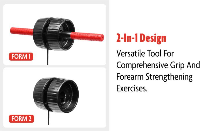DMoose Forearm Exerciser: 2-in-1 Patented Design for Arm Strength