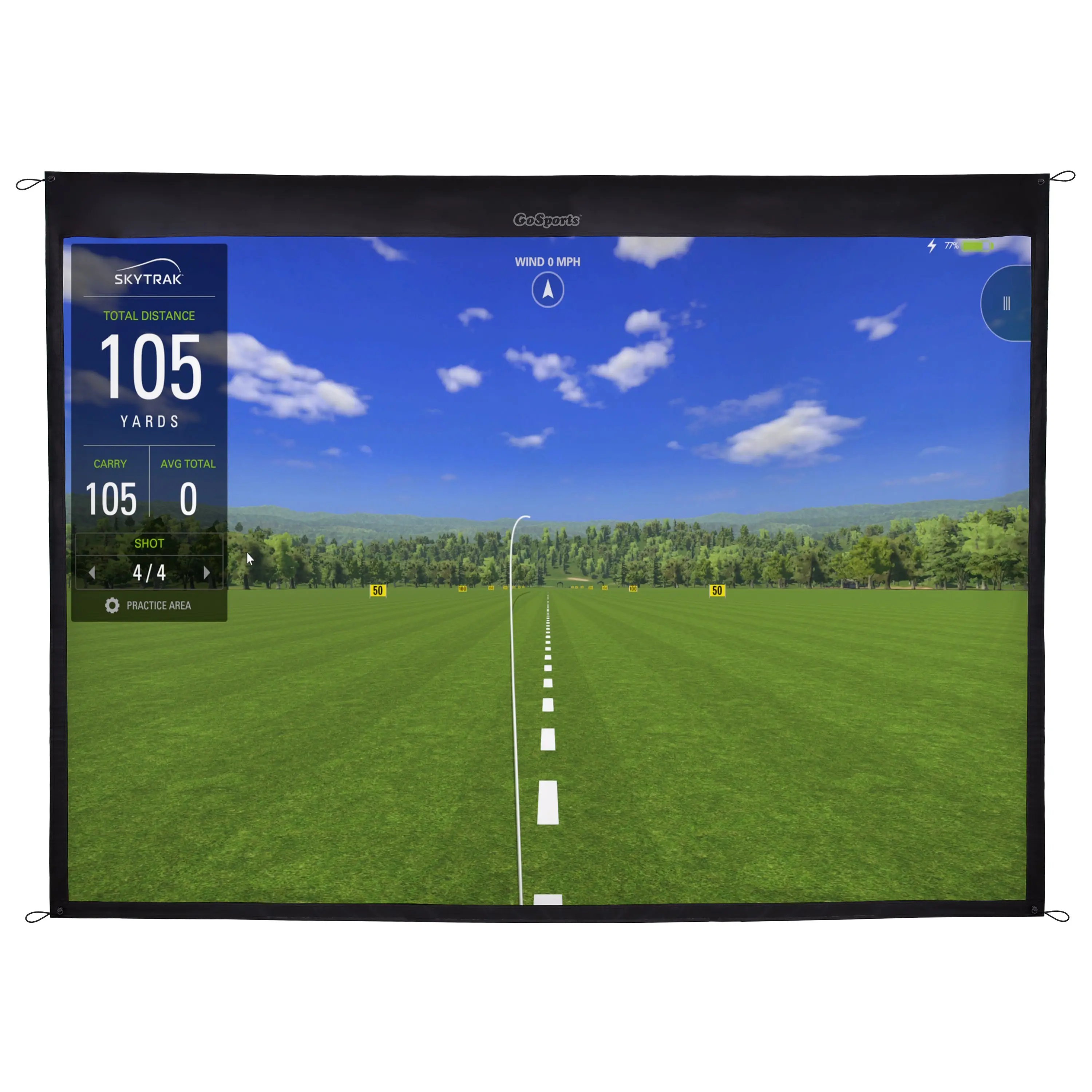 GoSports 9 ft Golf Simulator Impact Screen (Simulator sold separately)