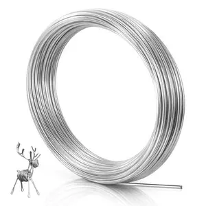 9 Gauge 3mm Bendable Aluminum Wire, 32.8 Feet (10m) Metal Craft Wire for Sculpting, DIY Jewelry Making, Doll Making, Modelling and Bonsai Training