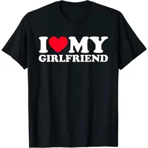 [Cotton]I Love My Girlfriend Shirt I Heart My Girlfriend Shirt GF T-Shirt