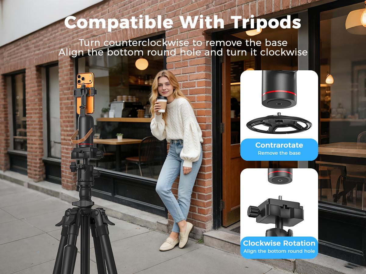 Auto Face Tracking Tripod for Smartphones & Cellphones - Gesture Control, 360-Degree Camera Mount Selfie Accessories, Smart Shooting Phone Mount, Smartphone Camera Accessories for Vlogging, Live Streaming Auto Face Tracking Tripod for Smartphones & Cellphones - Gesture Control, 360-Degree Camera Mount Selfie Accessories, Smart Shooting Phone Mount, Smartphone Camera Accessories for Vlogging, Live Streaming