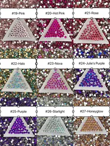 Flat Back Glass Rhinestones (No.19 - No.27) | Multiple Colors & Sizes (SS3-SS20)