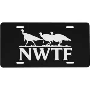 National Wild Turkey Federation Nwtf License Plate, Truck Car Tags, Gifts for Him, Tag for Car, Car Accessories