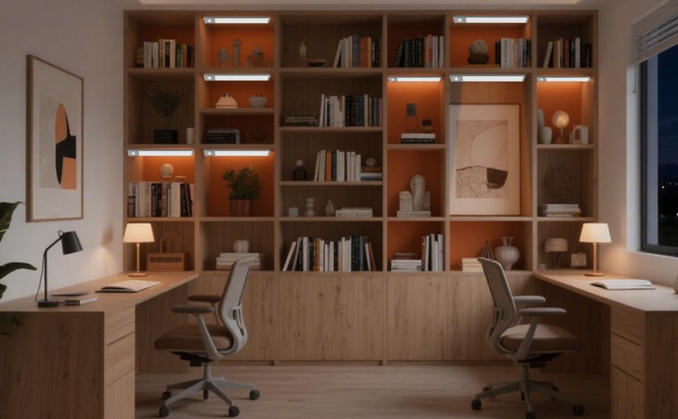 Upgrade to a Smarter Home! Wireless, Dimmable Under Cabinet Light with Motion Sensor. For Kitchen, Laundry Room, Closet, Hallway.