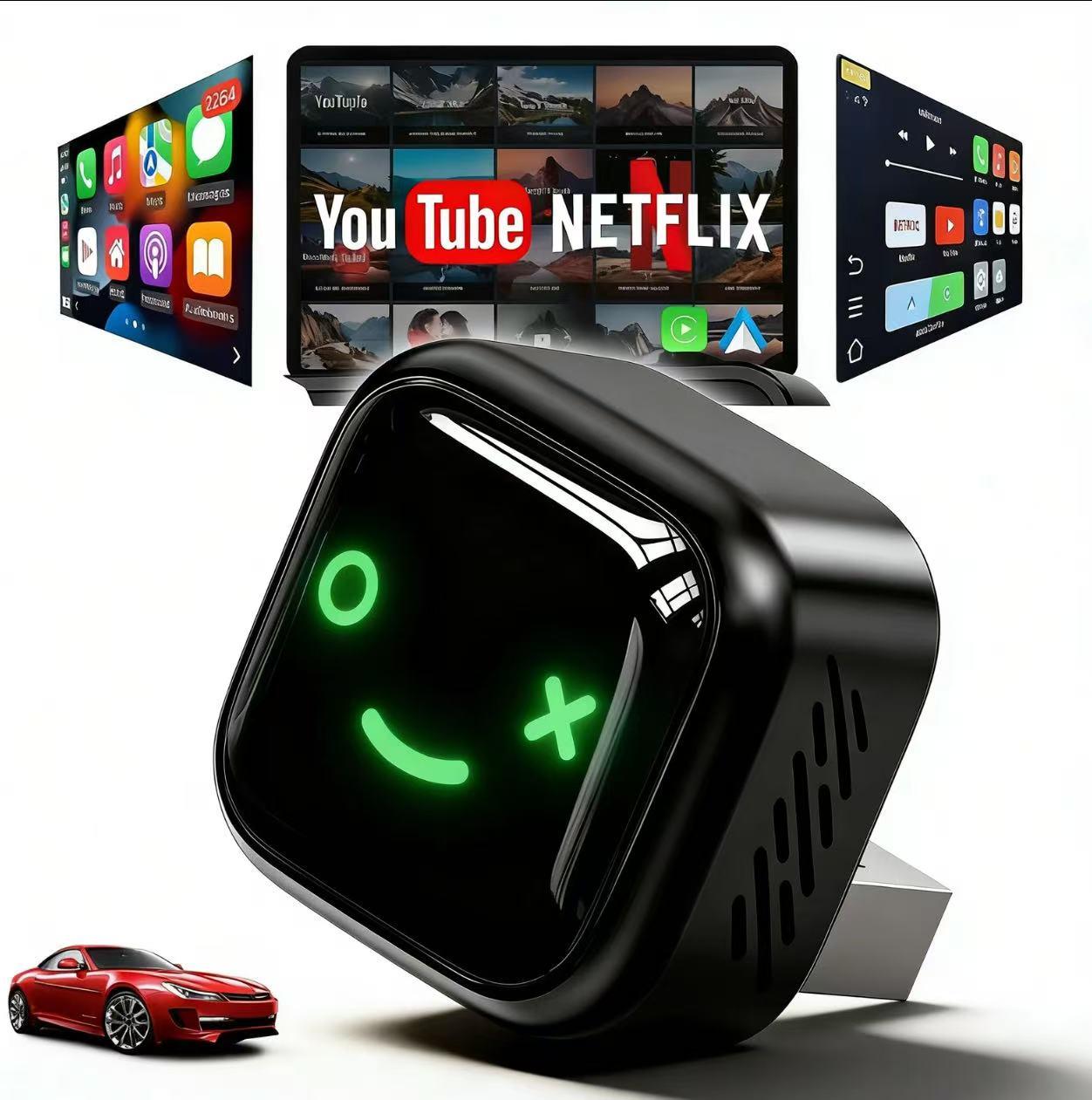 2026 Wireless CarPlay Adapter Android Auto Compatible for iPhone & Android Plug and Play Mini Size WiFi & Bluetooth Stable Connection Suitable for Factory Wired Cars Carplay Dongle Connectivity 2026 Wireless CarPlay Adapter Android Auto Compatible for iPhone & Android Plug and Play Mini Size WiFi & Bluetooth Stable Connection Suitable for Factory Wired Cars Carplay Dongle Connectivity