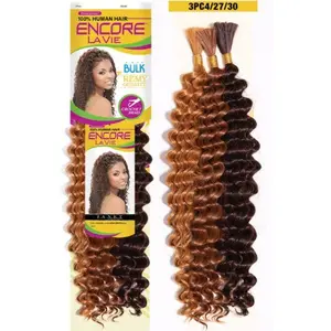 Janet Collection Human Hair Blend Encore Lavie NEW DEEP Bulk 18" Fantastic Colors