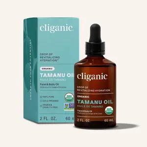 Cliganic USDA Organic Tamanu Oil, 100% Pure - For Face, Hair & Skin Natural Cold Pressed Unrefined Hexane-Free