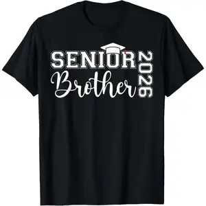 Senior Brother Graduation Year 2026 Tee for Class of 2026 Graduate Celebration