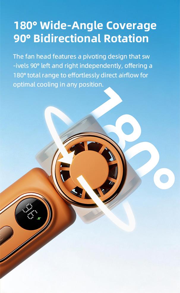 Mini Portable Handheld Clip Fan, 3-in-1 Rechargeable 3000mAh Battery, 5 Speeds, 180° Adjustable Airflow, USB Cooling, Perfect for Travel, Office, and Personal Use - Protection Mini Portable Handheld Clip Fan, 3-in-1 Rechargeable 3000mAh Battery, 5 Speeds, 180° Adjustable Airflow, USB Cooling, Perfect for Travel, Office, and Personal Use - Protection