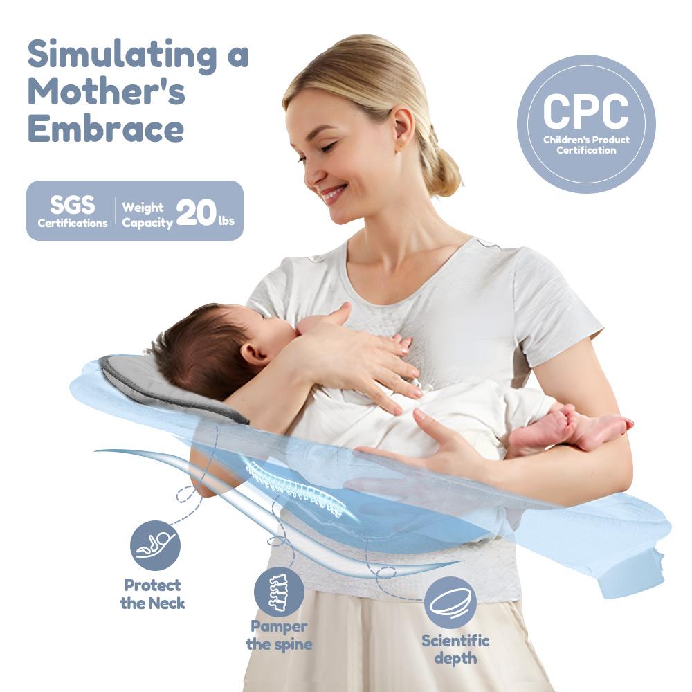 COMOMY Electric Baby Swing for Infants, Hands-Free Baby Soother, for Newborn Boy Girl, 5 Sway Speeds with Remote Control, Adapter Operated/AC power, 10 Preset Melodies and Bluetooth, 0-6 Months Max 20 Lbs, Swing Electric Toddler Baby Rocker Portable