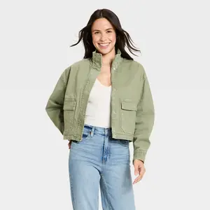 Women's Utility Fashion Jacket - Universal Thread Olive Green XL