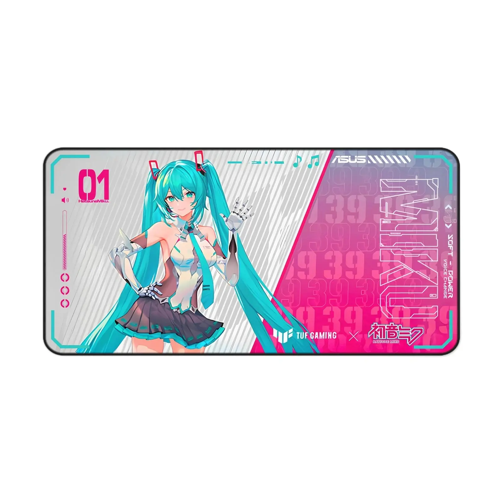 Anime-Themed Desk Mat featuring, Hatsune Miku Anime Playmat, TCG Gaming Pad, MTG Desk Mat, Gamer Gift, Desk Accessory