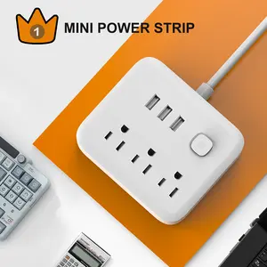 Surge Protector Power Strip with 6 AC Outlets, 3 USB & 1 Type-C Fast Charge Ports - Premium 5ft Cable, Advanced Protection for Home, Office & High-Powered Devices