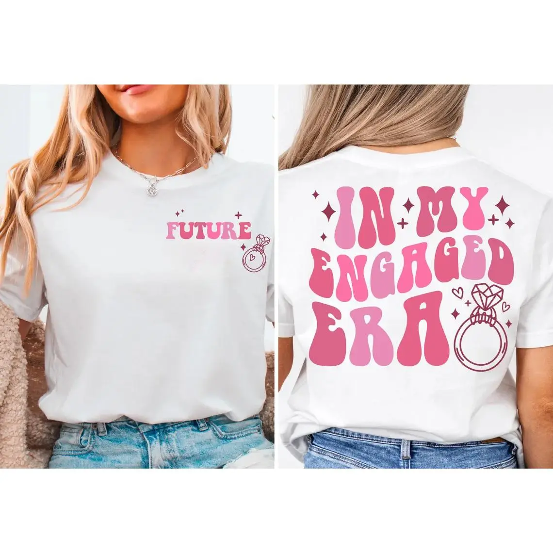 Future Mrs Shirt, In My Engaged Era Shirt, Fiancé Shirt, Engagement Gift for Her, Bridal Shower Gift, Bachelorette Bride Shirt