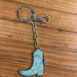 Turquoise Style purse charm