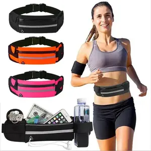 Fitness running waist bag, men's and women's sports phone bag, running bag belt