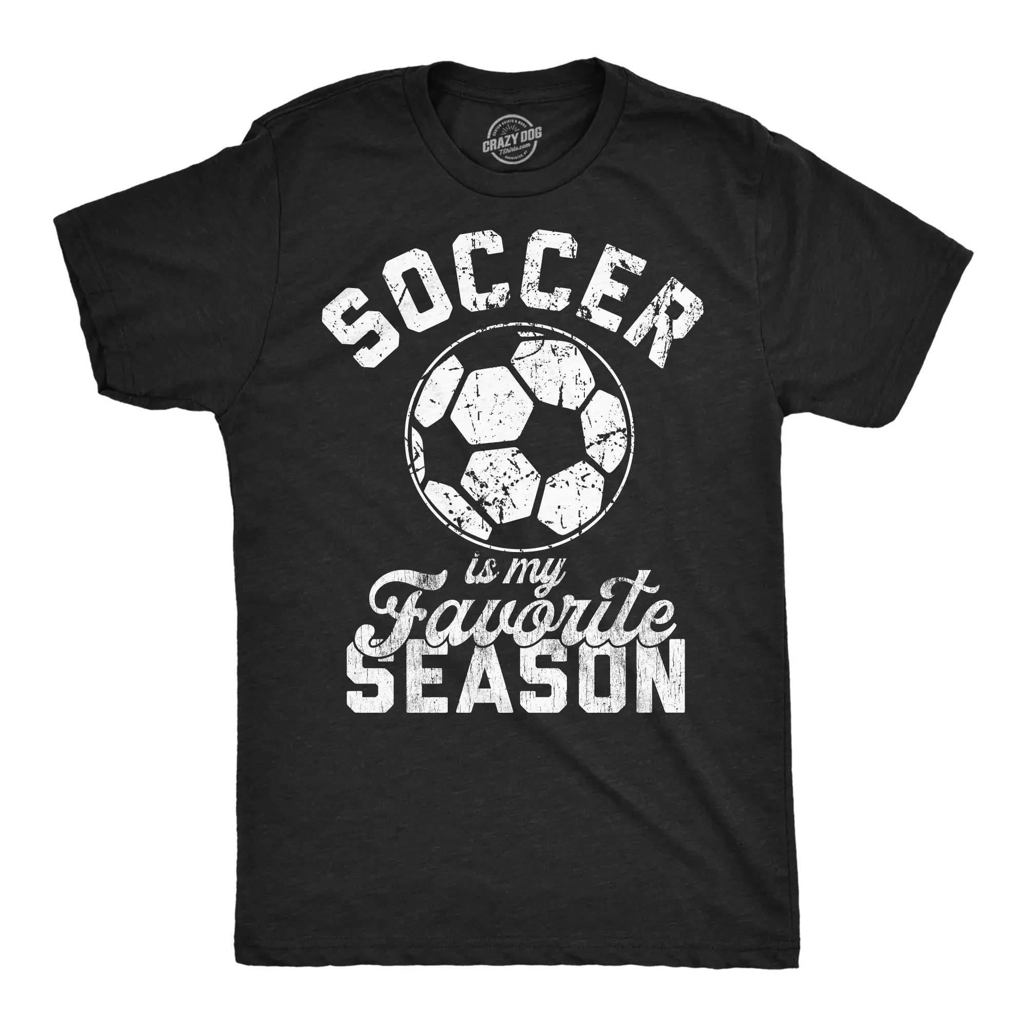 Mens Funny T Shirts Soccer Is My Favorite Season Sarcastic Graphic Novelty Tee For Men Mens Funny T Shirts Cool Vintage Fashion T-Shirt Gift Classic Menswear Funny Soccer Short Sleeve Novelty Tees for Guys Black -