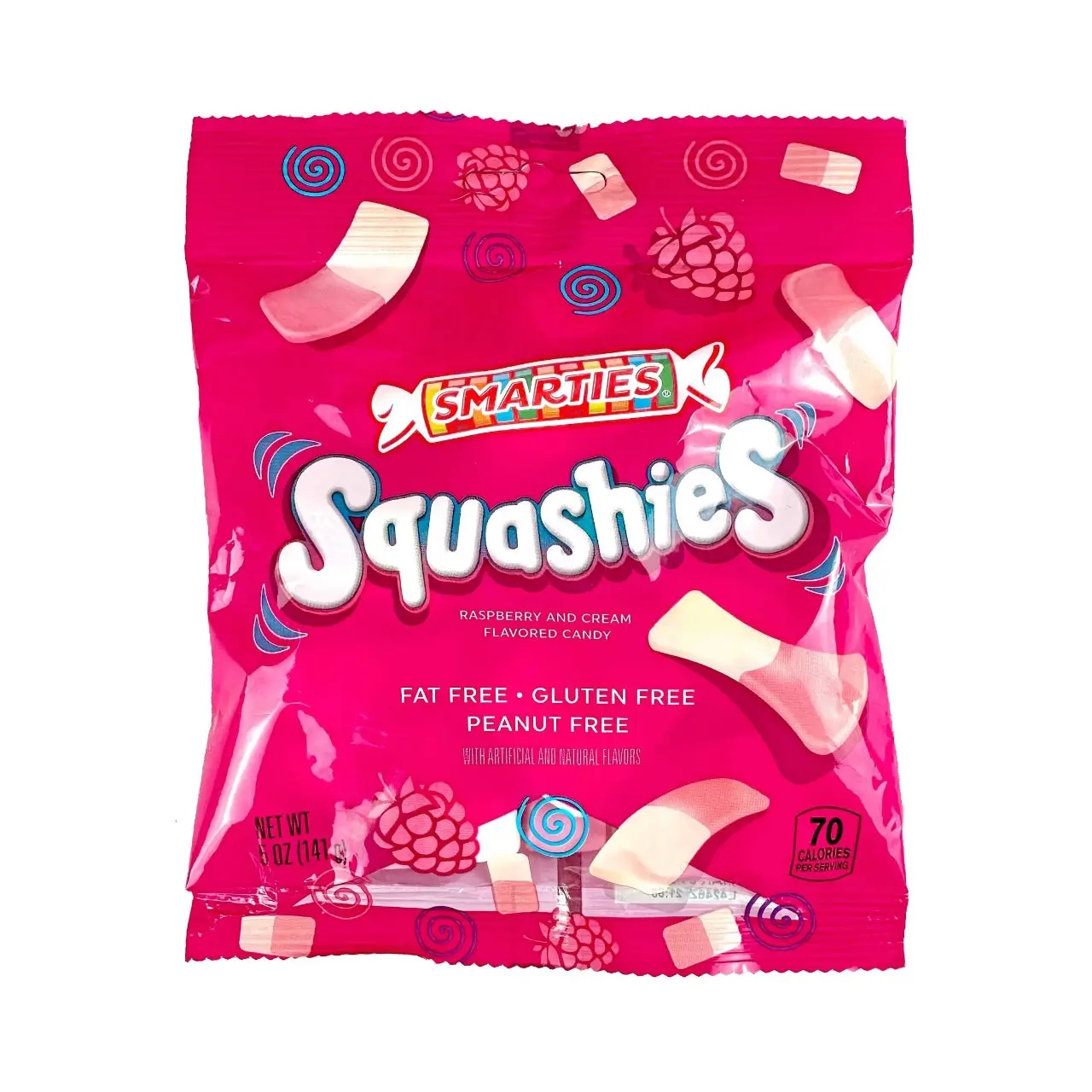 Smarties Squashies Gummi Candy - Raspberry And Cream Smarties Squashies Gummi Candy - Raspberry And Cream