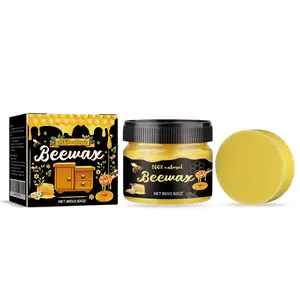 Wood Furniture Polish Beeswax Natural Wood Care Wax Floor Furniture Cleaner Scratch Repair Moisturizing Protection Shine Restorer Wood Maintenance Polish