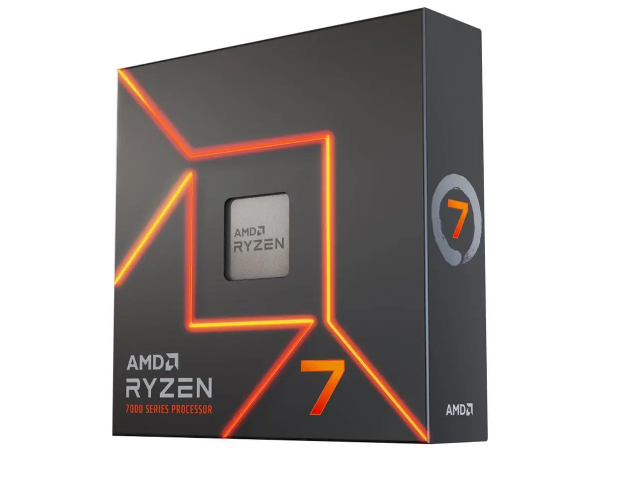 AMD Ryzen 7 7700X - Zen 4 8-Core 4.5 GHz - Socket AM5 - 105W Desktop Processor (100-100000591WOF) GAMDIAS AURA GL240 V2 240mm AIO Liquid CPU Cooler, Rotatable Pump Cover, 2 x 120mm Hidden Cable ARGB PWM Fans, Daisy-Chained, Support Low-Nois
