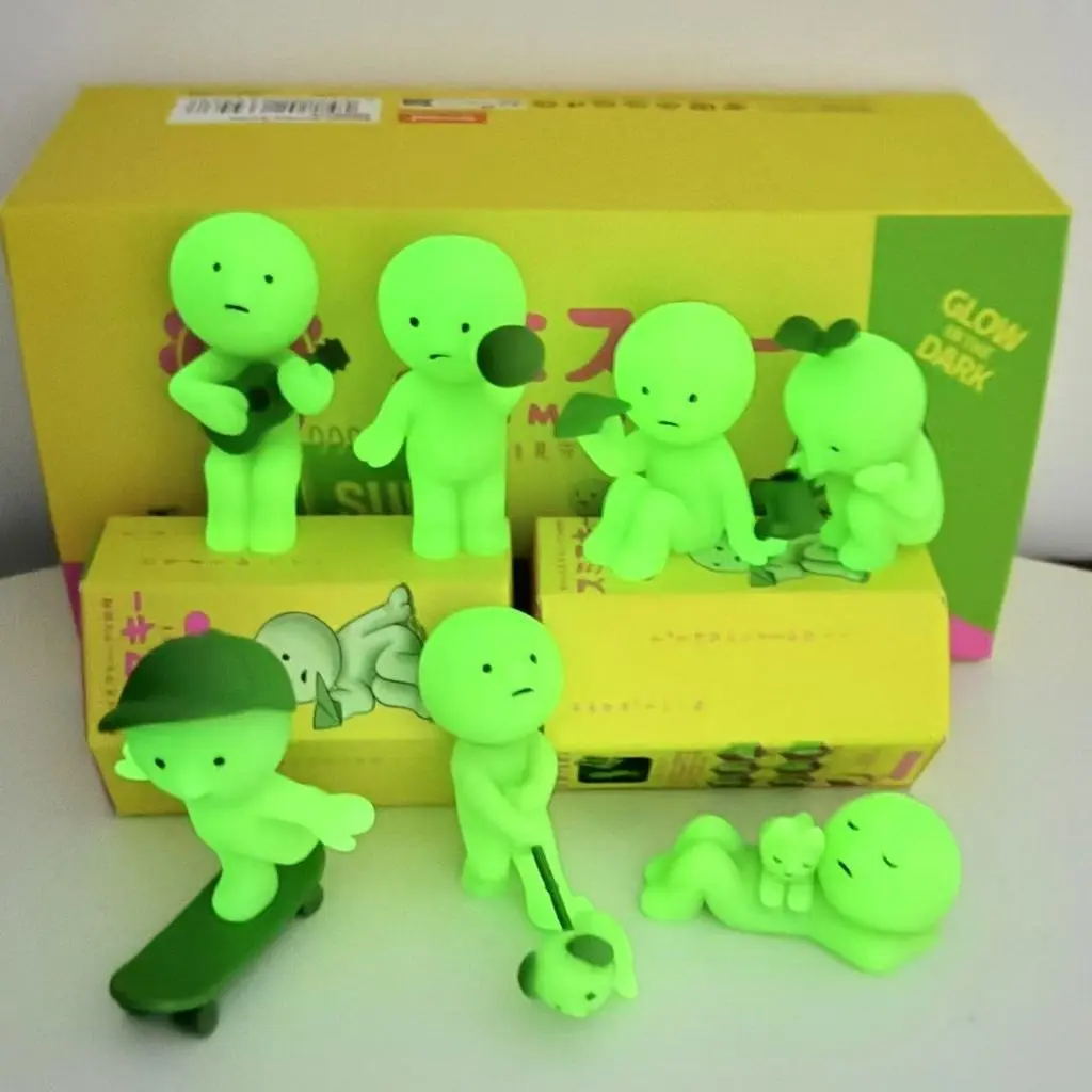 Smiski Mini Figures – Sunday, Hippers Series | Glow-in-the-Dark Mini Characters | Adhesive Phone & Daily Use Accessories | Blind Box Surprise Figure | Ideal Gift for Cute Toy Lovers