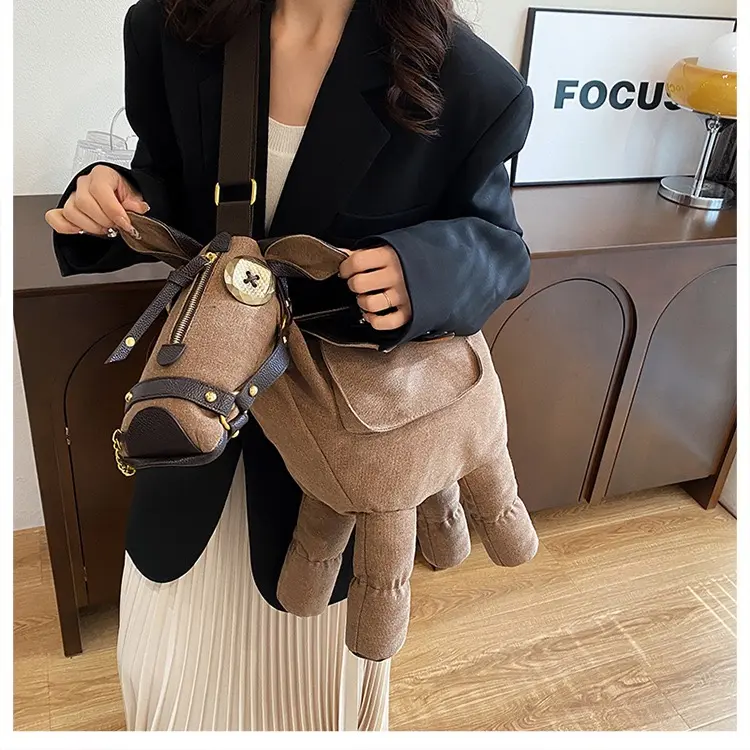 Cute Horse Crossbody Bag, Funny Pony Animal Purse for Women & Girls, Kawaii Horse Shoulder Bag, Cute Mini Handbag, Adorable Animal Bag for Daily Outfit, Trendy TikTok Cute Bag, Perfect Gift for Birthday Christmas Valentine’s Day