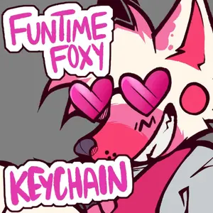 Funtime Foxy Dangle Keychain | Acrylic, FNAF, Foxy