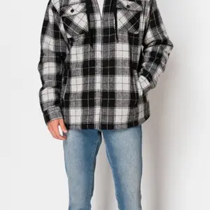 Men’s flannel Hoodie Jacket
