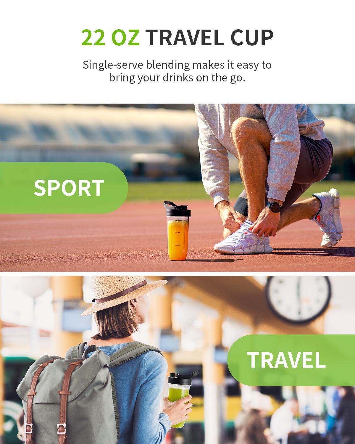 SHARDOR 1200W Blender for Shakes and Smoothies, Countertop Blender and Personal Blender Combo, for Frozen Fruit Drinks, Smoothies, Sauces, 52oz Sliver Mixer Machine Appliance Kitchen Juice Household Power Home Multifunction Juicer