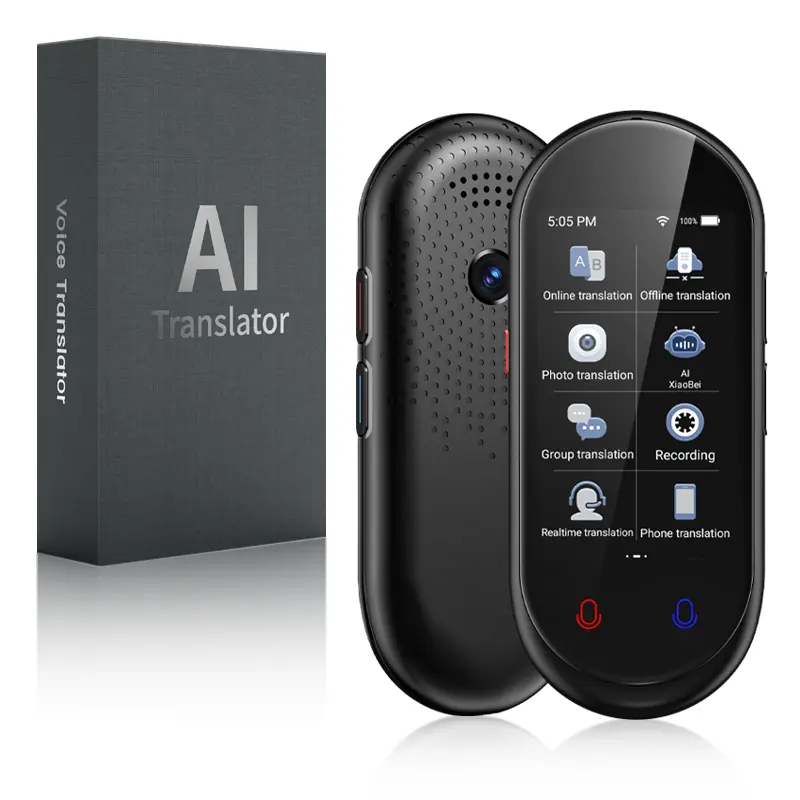 AI Language Translator Device | 3.1" Touch Screen | Real-time Voice/Photo | Translation in 150 Languages | Offline & Online Support