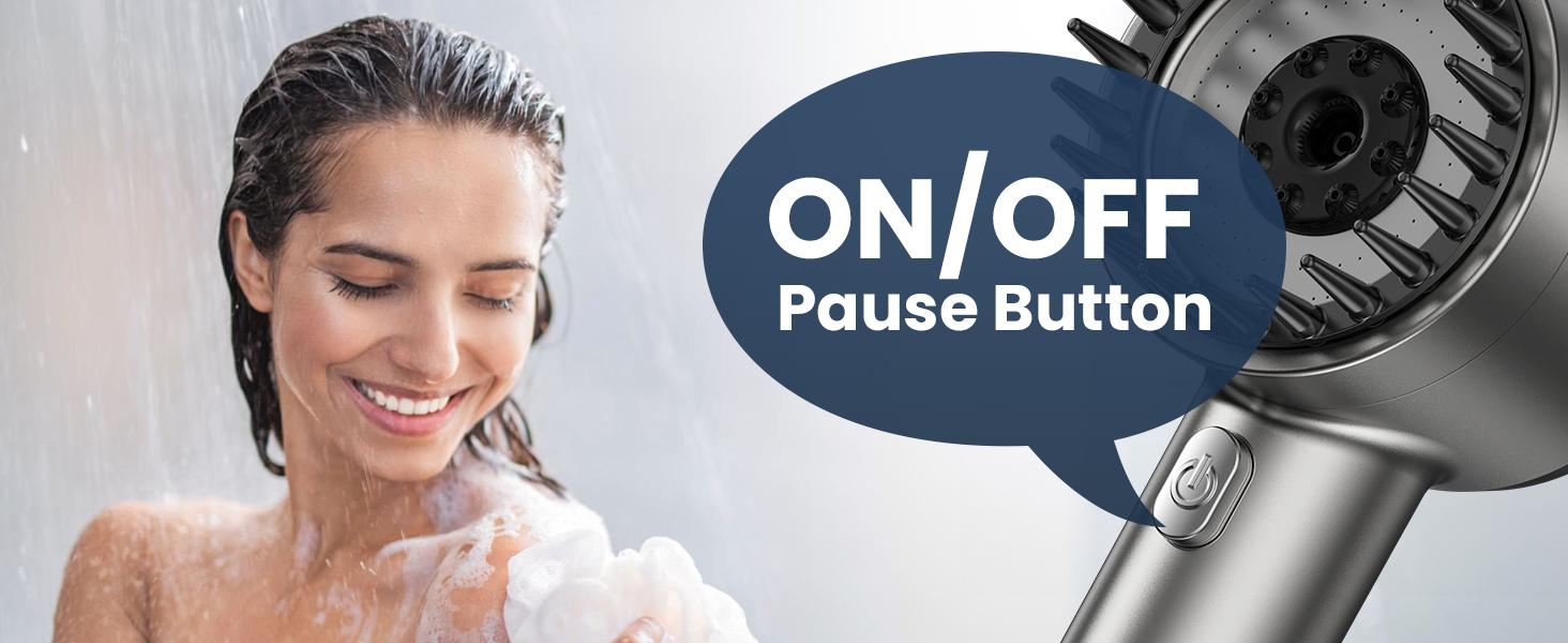 Jomst Handheld Filter Booster Shower Head, 4 Spray Modes, Hard Water Powerful Cleaning, Bathroom Shower Set