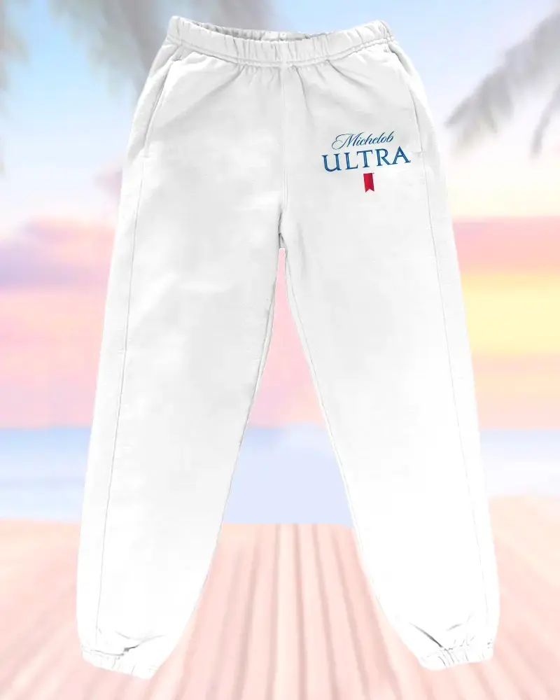 Vintage Michelob Ultra Beer Drink Sweatpants, Jogger Pants For Beer Lovers, Unisex Streetwear Joggers, Casual Pants, All Seasons