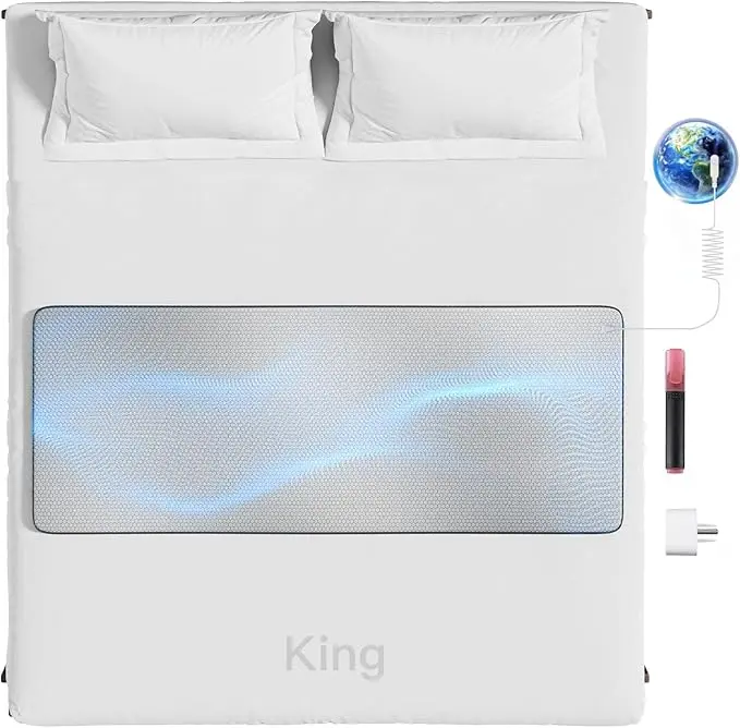 XKETA King-Size Grounding Bed Mat - Pure Silver Fiber & Organic Cotton, Soft, Skin-Friendly, Dermatologically Tested, Reduces Inflammation, Pain, Boosts Energy, Includes Cord, Test Pen, Safety Adapter, Holistic Wellness Solution Anxiety Relief Breathable
