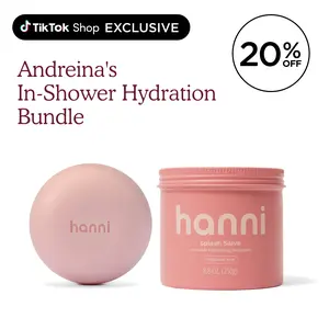 [Hanni Official] Andreina's In-Shower Hydration Bundle (Cocoon Cleanse + Splash Salve Fragrance Free)